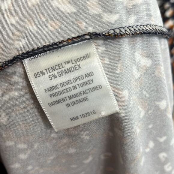 Garnet Hill size medium tencel spandex midi dress with pockets - Picture 5 of 5